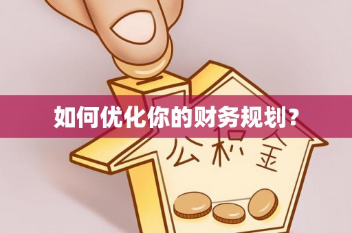 麻山如何优化你的财务规划？
