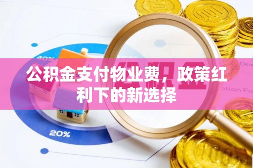麻山公积金支付物业费，政策红利下的新选择