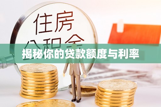 麻山揭秘你的贷款额度与利率