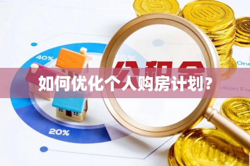 麻山如何优化个人购房计划？